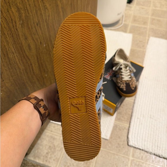 Gola Brown Leopard Print Sneakers - Picture 4 of 5